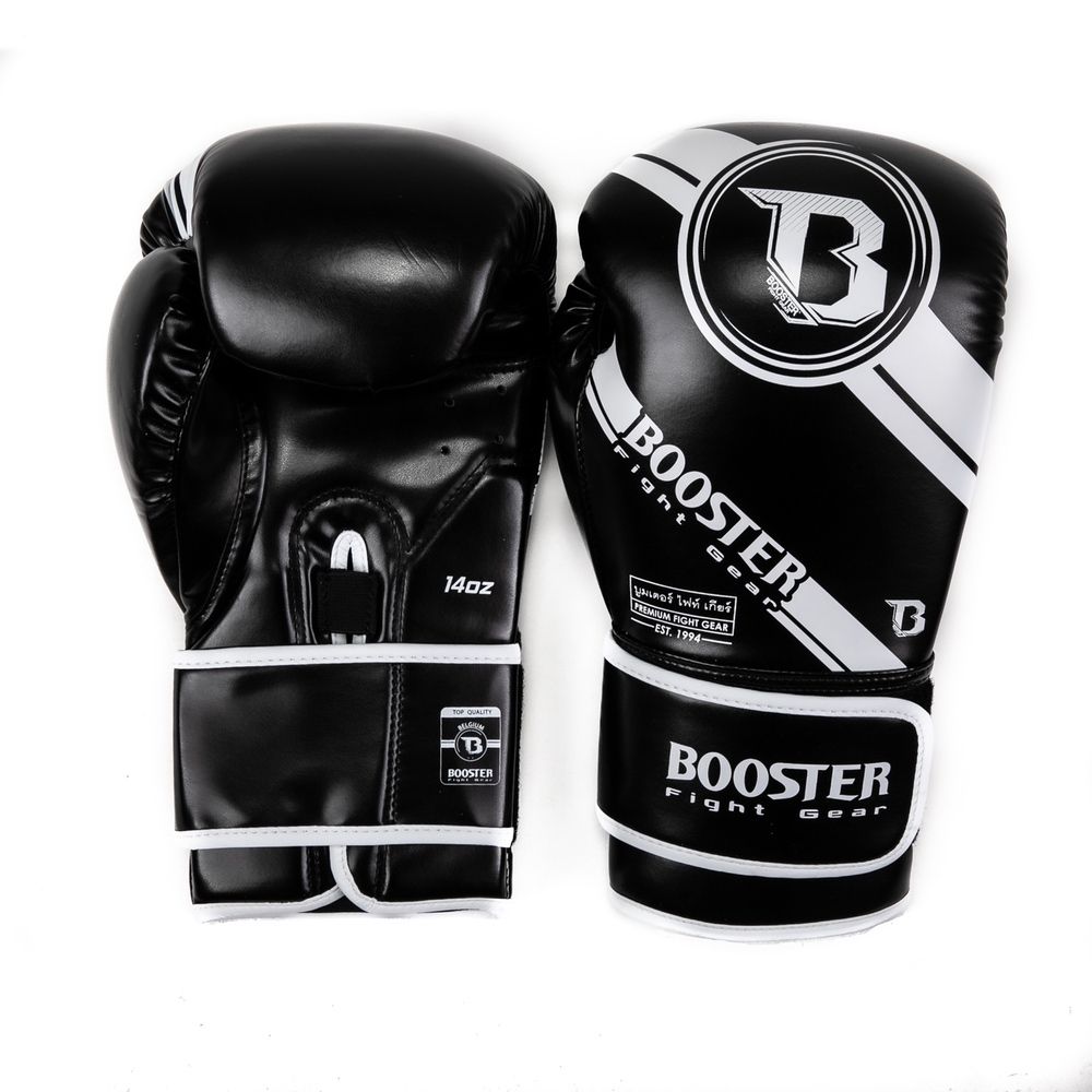 Booster Fightgear - Bokshanschoenen - PU Leather - BG PREMIUM STRIKER 1 - ZWART