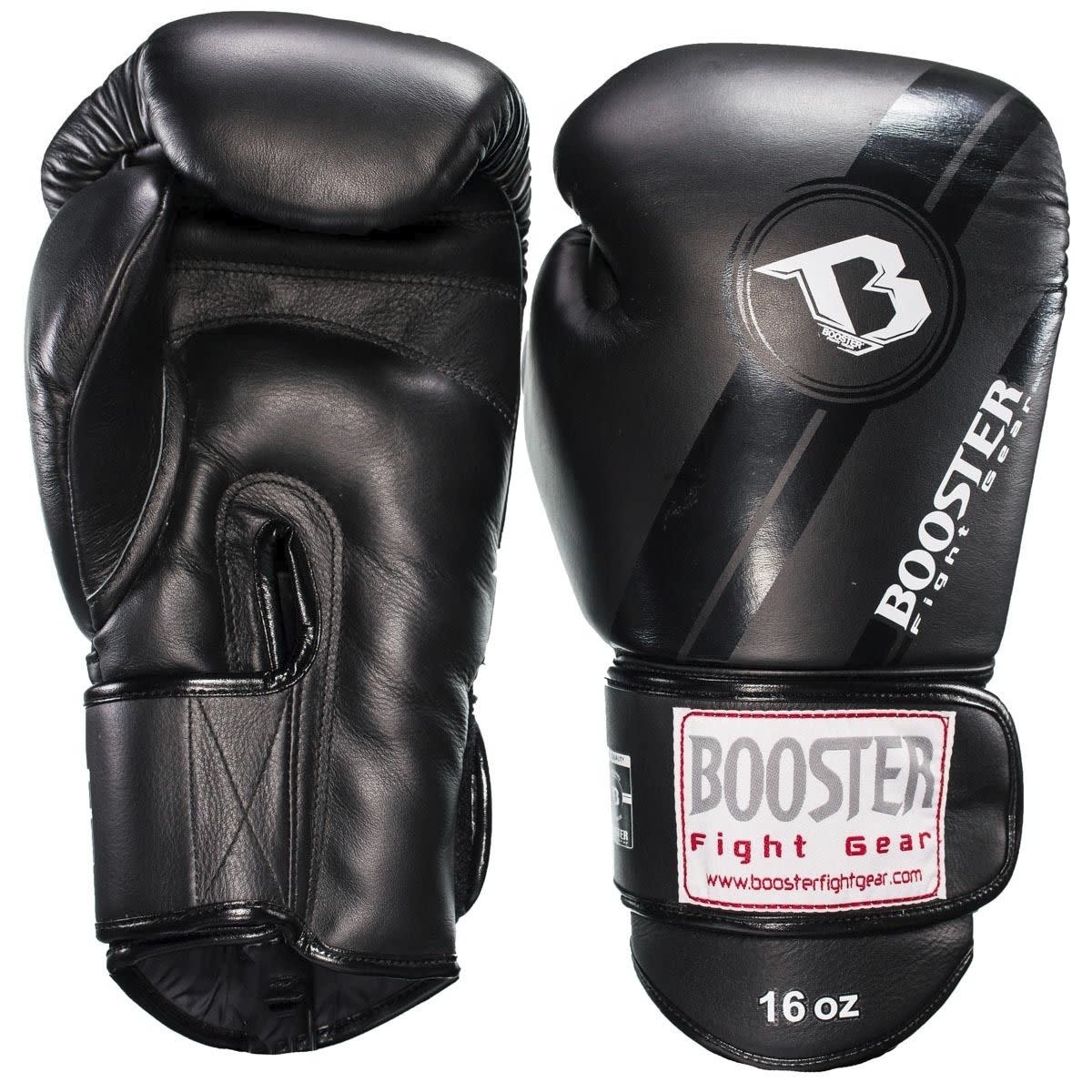 Booster - Fightset V3 zwart - Bokshandschoenen + scheenbeschermers