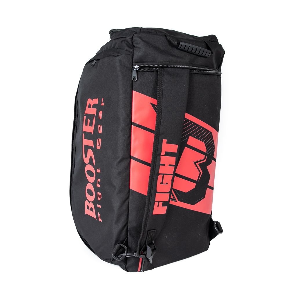 Large red shop duffle bag