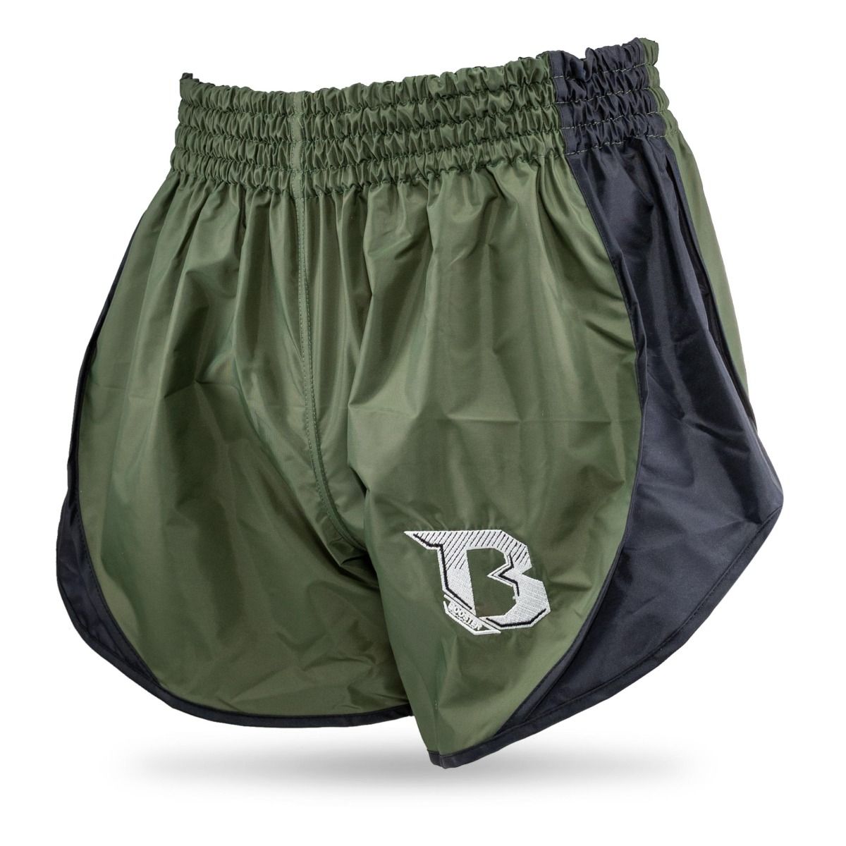 RETRO HYBRID GREEN  These all round trunks are handmade in Thailand . The shape allows great movement for the legs & they are