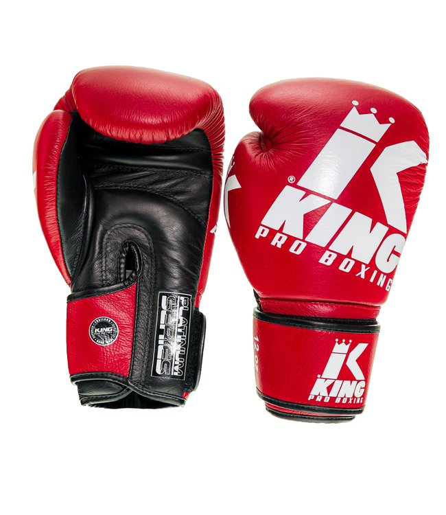 King Pro Boxing - bokshandschoenen - Platinum - Rood