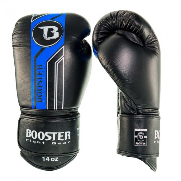 Booster Fightgear - Bokshandschoenen - V9 - Zwart/BLAUW