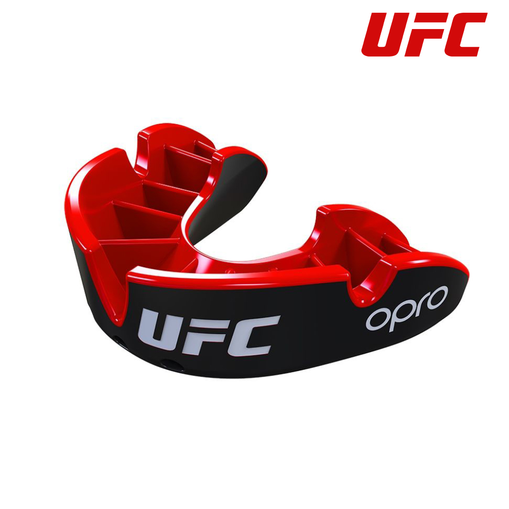 UFC - Opro - gebitsbescherming - Bitje - SILVER - ZWART-ROOD