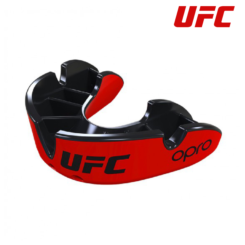 UFC - gebitsbescherming - Bitje - SILVER - Rood-ZWART