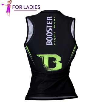 Booster - CHALLENGE- Compressie shirt (mouwloos) - groen