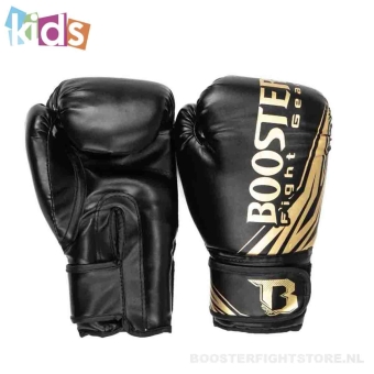 Booster Fightgear - Bokshandschoenen | BT Champion - Kids - Zwart met goud