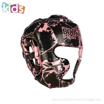 Booster Fightgear - Hoofdbescherming Jeugd - HGL B2 YOUTH MARBLE ROZE