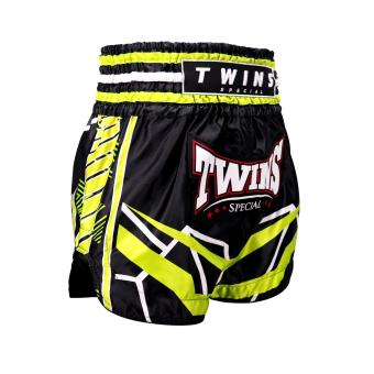 Twins Special TTBL RACING BLACK/GREEN Muay Thai Short