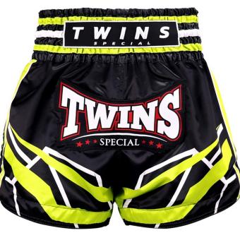 Twins Special TTBL RACING BLACK/GREEN Muay Thai Short