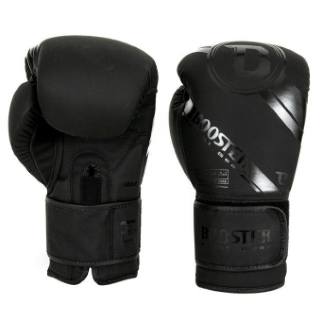 Booster Fightgear | Bokshanschoenen | PU Leather | BG PREMIUM STRIKER 4 -BLACK ON BLACK