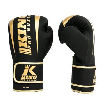 King Pro Boxing - Bokshandschoenen - PU Leather - Revo 6 - Zwart - Goud