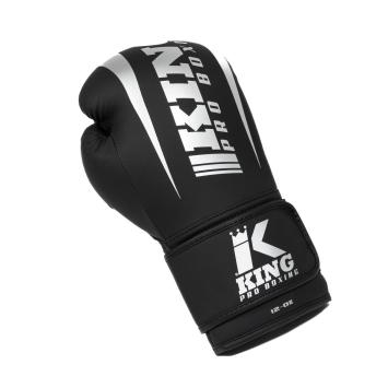 King Pro Boxing - Bokshandschoenen - PU Leather - Revo 7 - Zwart/Zilver