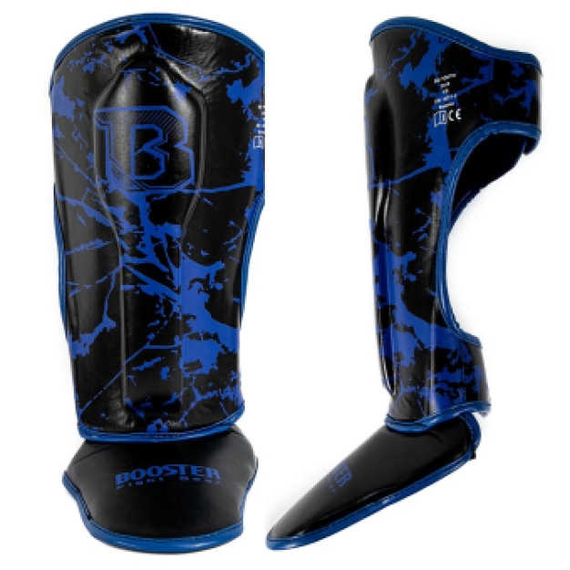 Booster Fightgear - Jeugdset - Handschoenen + scheendekkers - MARBLE Blauw