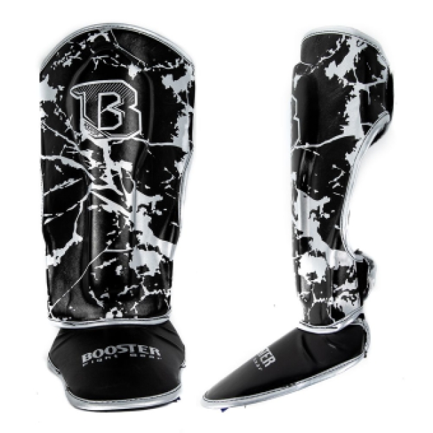 Booster Fightgear - Scheenbeschermers voor kids - SG Youth Marble - zilver