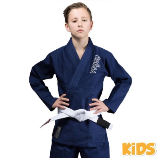 Venim - Contender - BJJ GI voor Kids (inclusief gratis witte band) - Navy  blauw