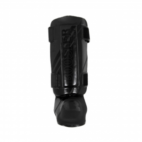 Booster Fightgear | Scheenbeschermers | THAI STRIKER V2 | Black on black