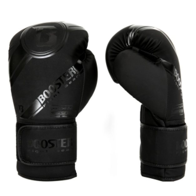 Booster Fightgear | Bokshanschoenen | PU Leather | BG PREMIUM STRIKER 4 -BLACK ON BLACK