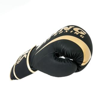 King Pro Boxing - Bokshandschoenen - PU Leather - Revo 6 - Zwart - Goud