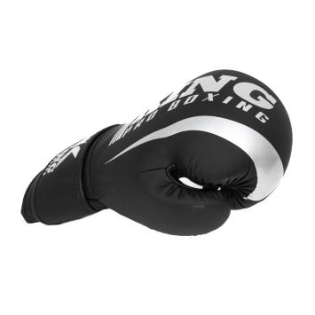 King Pro Boxing - Bokshandschoenen - PU Leather - Revo 7 - Zwart/Zilver