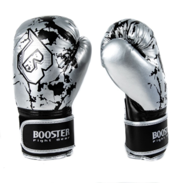 Booster Fightgear - Bokshandschoenen - BG Youth Marble  Kids - zilver