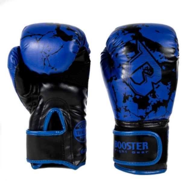 Booster Fightgear - Jeugdset - Handschoenen + scheendekkers - MARBLE Blauw