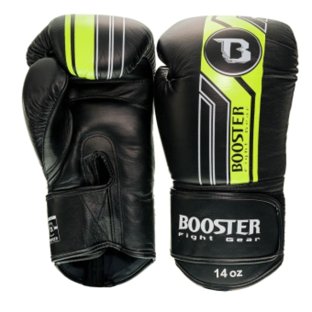 Booster Fightgear | Bokshandschoenen | V9 | Zwart Neon Geel