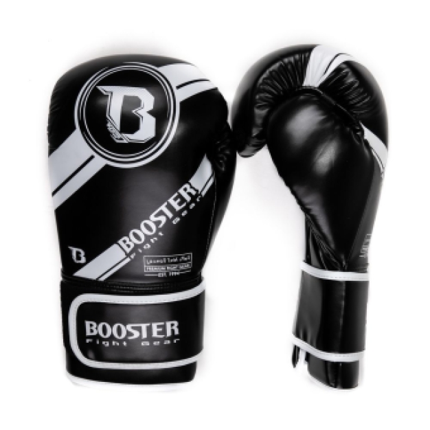 Booster Fightgear - Bokshanschoenen - PU Leather - BG PREMIUM STRIKER 1 - ZWART