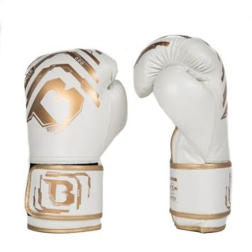 Booster Fightgear - Bokhandschoenen voor kids - BG YOUTH ELITE V2.2 - WIT/GOUD