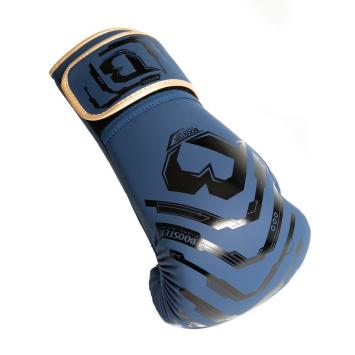 Booster Fightgear - Bokhandschoenen voor kids - BG YOUTH ELITE V2.4- BLAUW/ZWART/GOUD