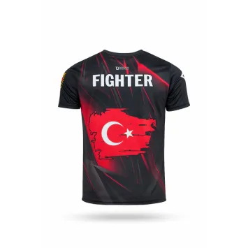 Booster Ottoman V1 Kids T-Shirt – Zwart/Rood – Turkije