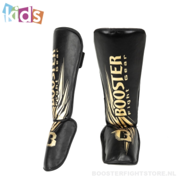 Booster Fightgear - KIDS - Scheenbeschermers - SG CHAMPION - zwart/goud