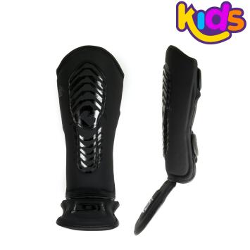 BOOSTER FIGHTGEAR - SCHEENBESCHERMERS VOOR KINDEREN - SG YOUTH ELITE V2.1 - BLACK ON BLACK