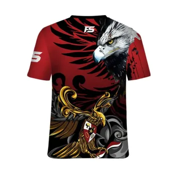 FIGHTSENSE Indonesia Garuda Warrior T-Shirt – Red/Black