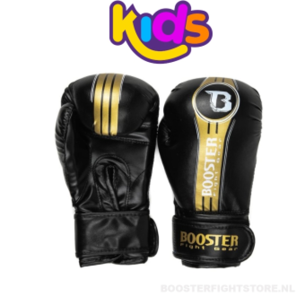 Booster Fightgear - Bokshandschoenen - BT Future - Kids - Zwart met goud