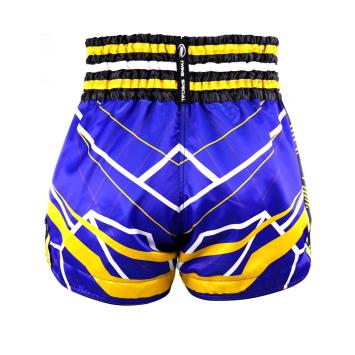 Twins Special TTBL RACING BLUE/YELLOW Muay Thai Short