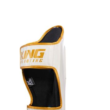 King Pro Boxing - Scheenbeschermers - SG-5 - WIT/GOUD