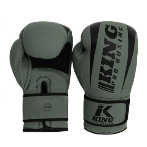 King - Revo FIGHTSET - Bokshandschoenen en scheenbeschermers - Militairy Green