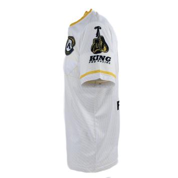 KING PRO BOXING - TSHIRT - KPB 08 TEE 3 - WIT/GEEL