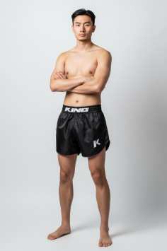 King Pro Boxing KPB Classic Black Muay Thai Short