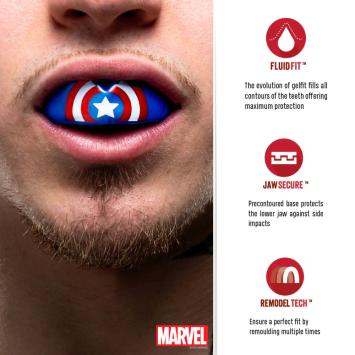 SAFEJAWZ MARVEL™ - GEBITBESCHERMING -CAPTAIN AMERICA
