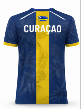 FightSense Curaçao Performance T-Shirt – Blue/Yellow