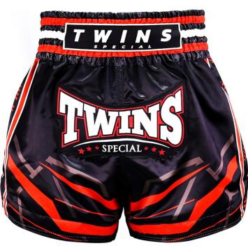 Twins Special TTBL RACING BLACK/RED Muay Thai Short