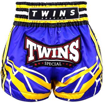 Twins Special TTBL RACING BLUE/YELLOW Muay Thai Short