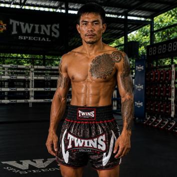 Twins Special TTBL RUSTY BLACK Muay Thai Short