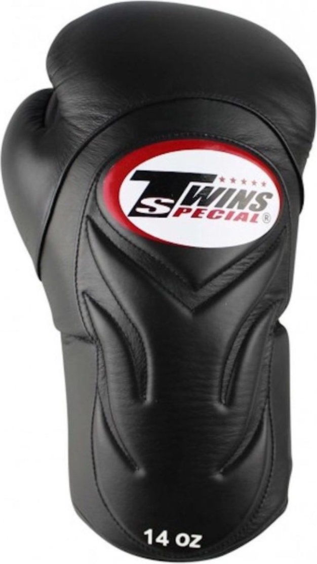 Twins (kick)bokshandschoenen Velcro BGVL-6 Zwart 16oz boosterstore